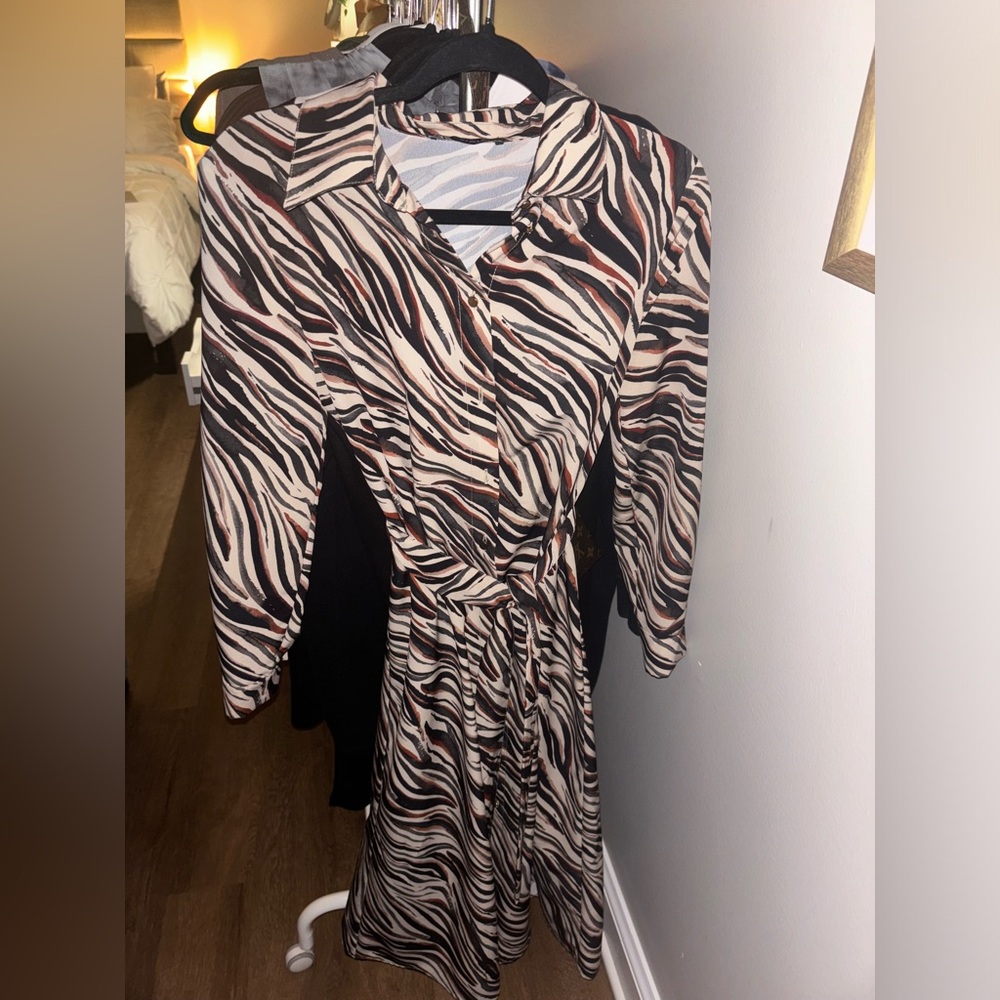 Button up, long dress